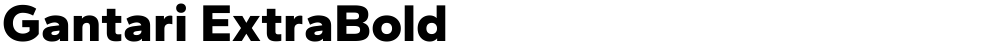 Gantari ExtraBold