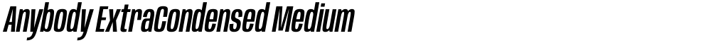 Anybody ExtraCondensed Medium
