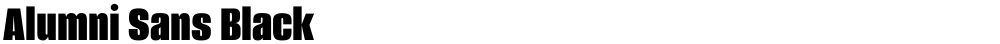 Alumni Sans Black