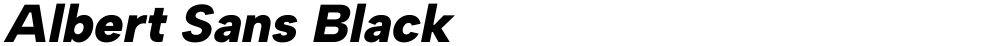 Albert Sans Black