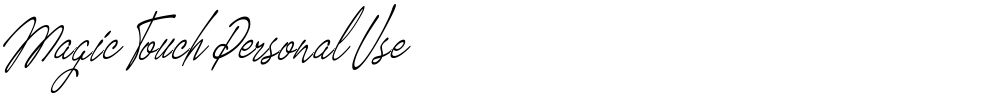 Magic Touch Personal Use