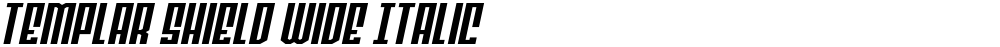Templar Shield Wide Italic