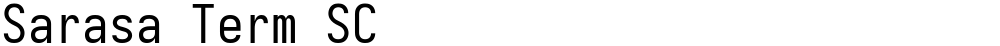 Sarasa Term SC