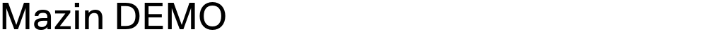 Mazin DEMO