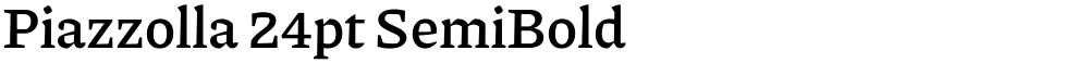 Piazzolla 24pt SemiBold