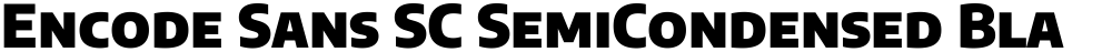 Encode Sans SC SemiCondensed Black