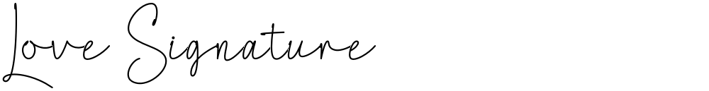 Love Signature