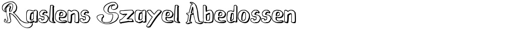 Raslens Szayel Abedossen