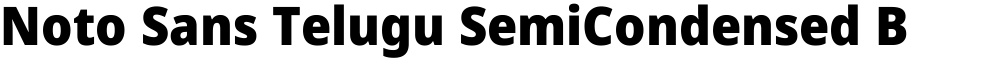 Noto Sans Telugu SemiCondensed Black