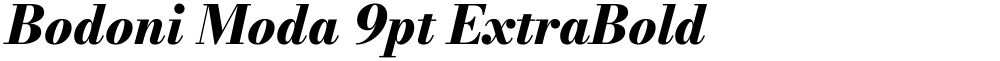Bodoni Moda 9pt ExtraBold