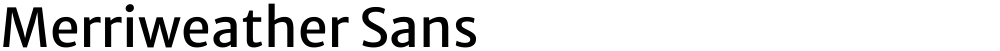 Merriweather Sans