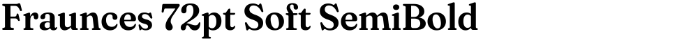 Fraunces 72pt Soft SemiBold