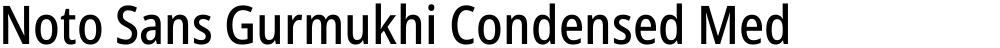 Noto Sans Gurmukhi Condensed Medium