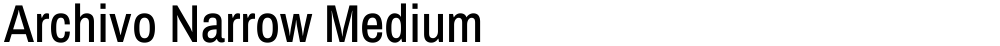 Archivo Narrow Medium