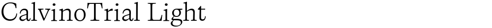 CalvinoTrial Light