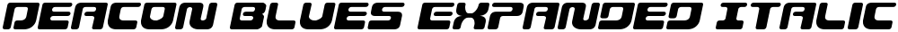 Deacon Blues Expanded Italic