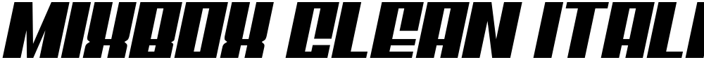 Mixbox Clean Italic Demo