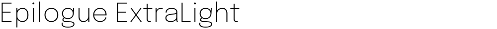 Epilogue ExtraLight