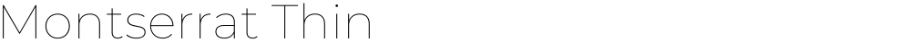 Montserrat Thin