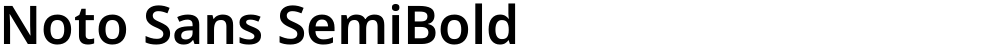 Noto Sans SemiBold