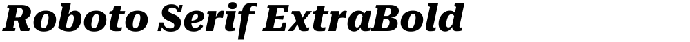Roboto Serif ExtraBold
