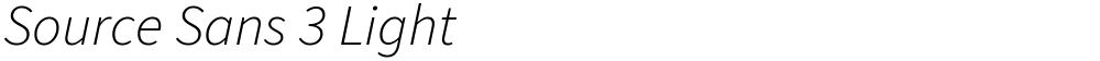 Source Sans 3 Light
