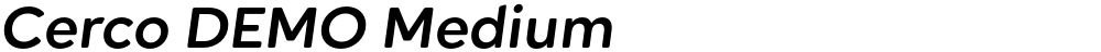 Cerco DEMO Medium