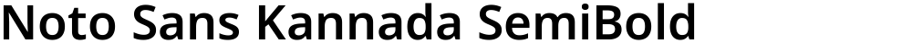 Noto Sans Kannada SemiBold