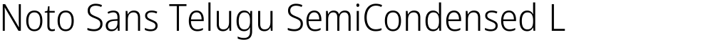 Noto Sans Telugu SemiCondensed Light
