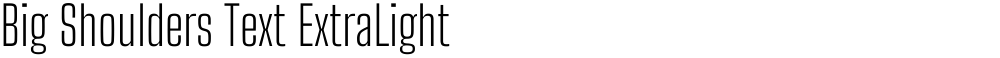Big Shoulders Text ExtraLight