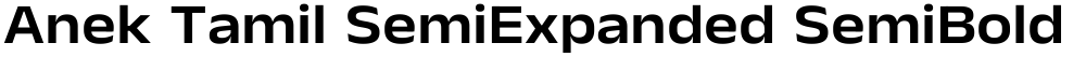 Anek Tamil SemiExpanded SemiBold