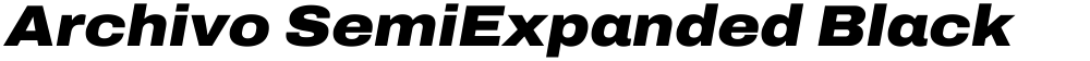 Archivo SemiExpanded Black