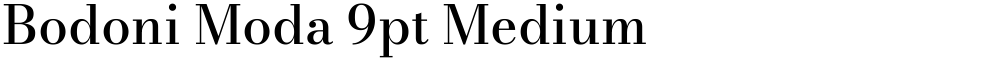 Bodoni Moda 9pt Medium