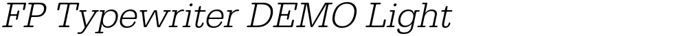 FP Typewriter DEMO Light