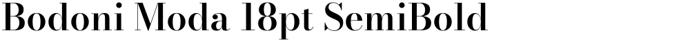 Bodoni Moda 18pt SemiBold