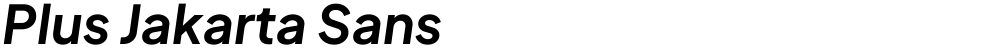 Plus Jakarta Sans