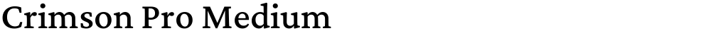 Crimson Pro Medium