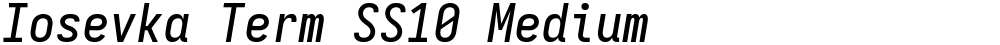 Iosevka Term SS10 Medium