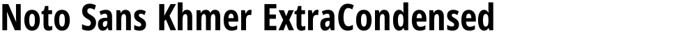 Noto Sans Khmer ExtraCondensed