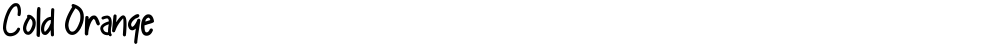 Cold Orange