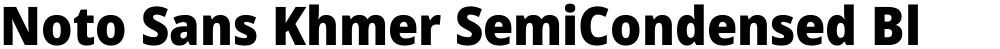 Noto Sans Khmer SemiCondensed Black