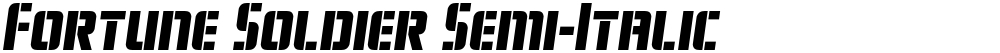 Fortune Soldier Semi-Italic
