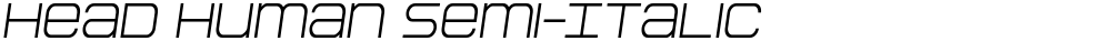 Head Human Semi-Italic