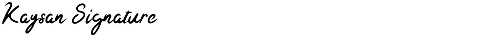 Kaysan Signature