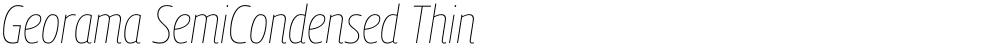Georama SemiCondensed Thin