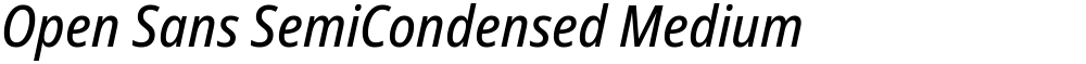 Open Sans SemiCondensed Medium