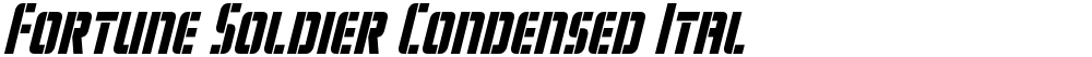 Fortune Soldier Condensed Ital