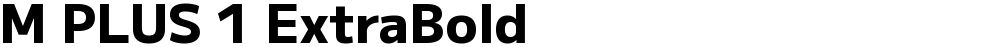 M PLUS 1 ExtraBold