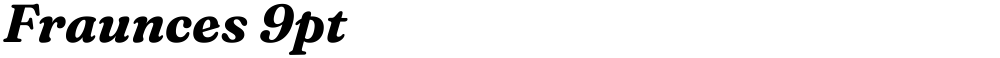 Fraunces 9pt