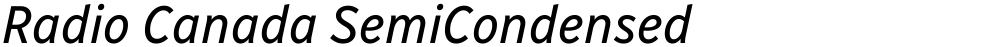 Radio Canada SemiCondensed